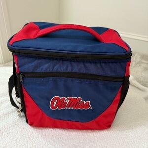 Ole Miss Red and Blue Cooler Bag